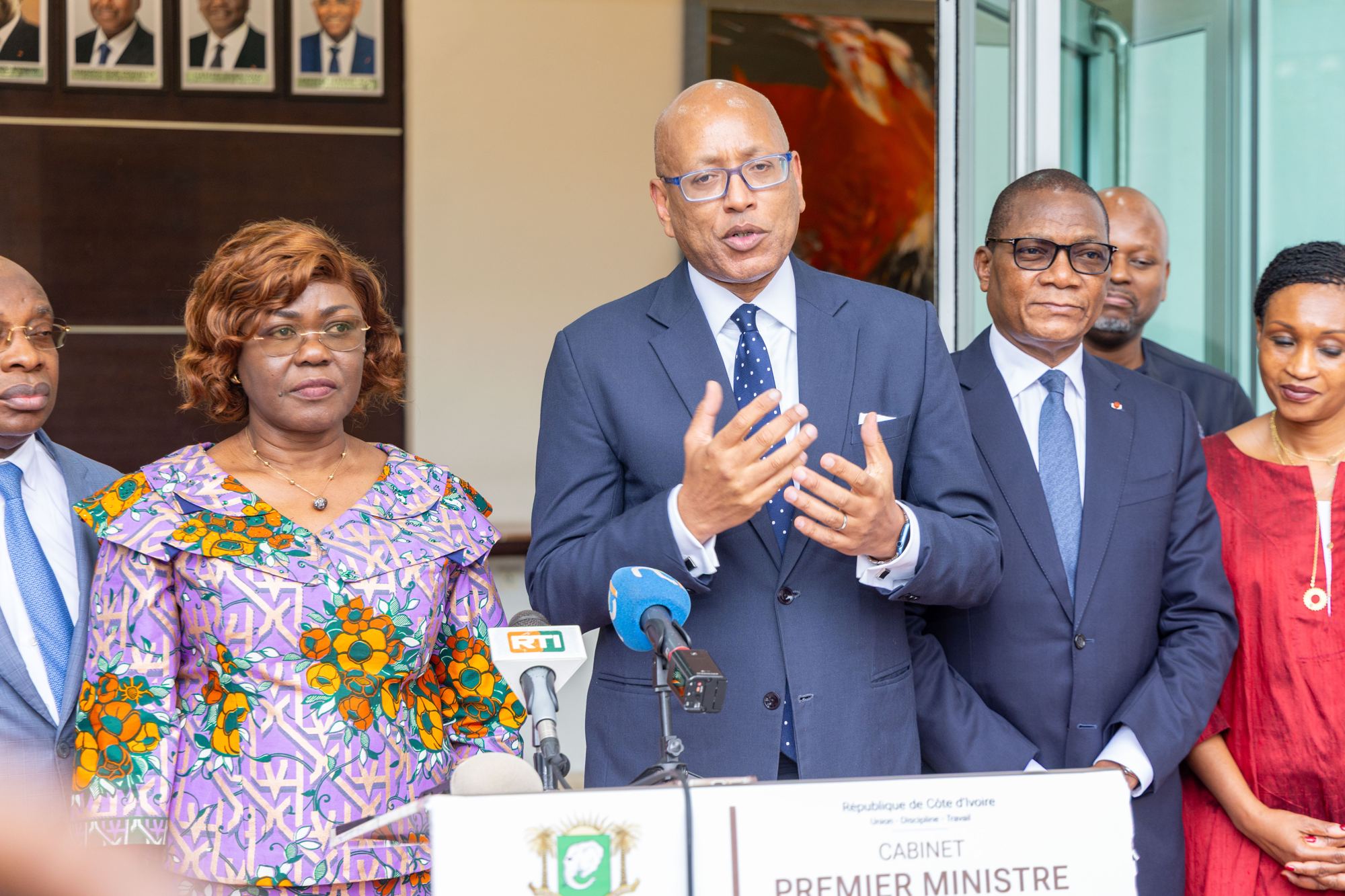 Point presse à la Primature avec la délégation de la Banque mondiale